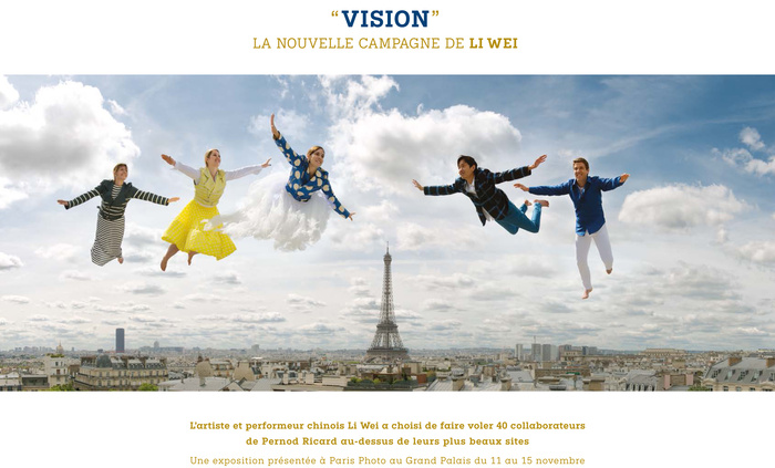 Art Photo Projects - PARIS PHOTO<br />Vision, exposition de Li Wei pour Pernod Ricard