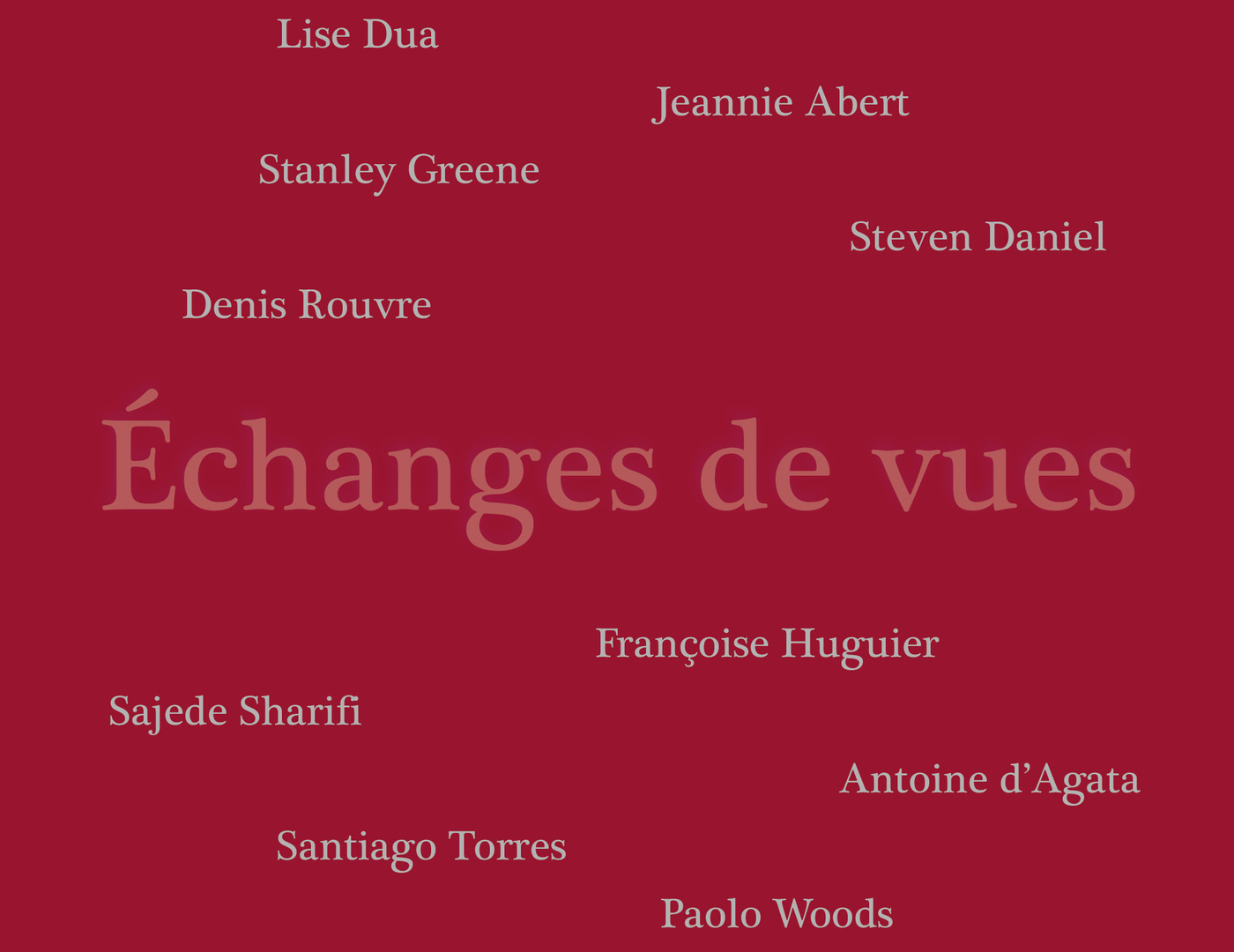 Art Photo Projects - Filigranes Publishing - Book Echanges de vues